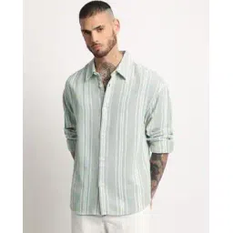 the bear house Men Striped Relaxed Fit Shirt-picture-53