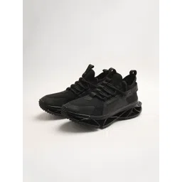 THE BEAR HOUSE Men Textured Round Toe Lace-Ups Sneakers-picture-21