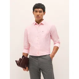 THE BEAR HOUSE Men Vertical Striped Spread Collar Formal Shirt-picture-22