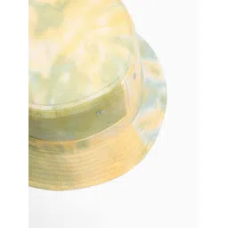 THE BEAR HOUSE Men Yellow Self Design Bucket Hat image 4