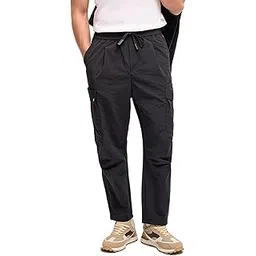 the bear house Men's Black Regular Fit Casual Cargo-picture-12