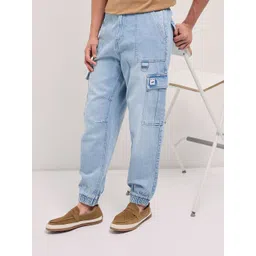 THE BEAR HOUSE Men's Cotton Baggy Fit Denim Jogger-picture-32