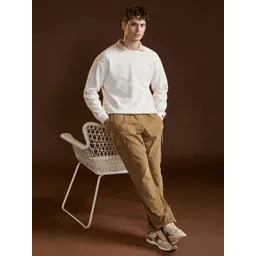 THE BEAR HOUSE Men's Cotton Solid Corduroy Utility Cargo Pants-picture-33