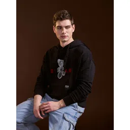 THE BEAR HOUSE Men's Graphic Printed Pure Cotton Hoodie-picture-18