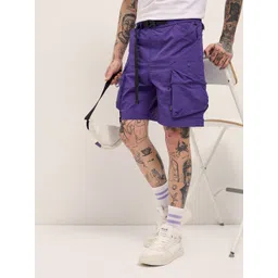 THE BEAR HOUSE Men's Solid Knee Length Shorts-picture-28