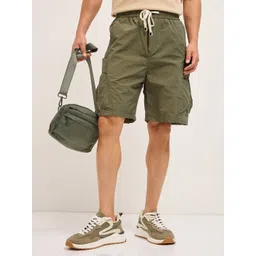 THE BEAR HOUSE Men's Solid Knee Length Shorts-picture-24