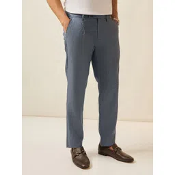 THE BEAR HOUSE Men's Solid Regular Fit Formal Trouser-picture-11