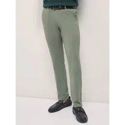 THE BEAR HOUSE Men's Solid Slim Fit Formal Trouser-picture-27