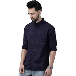 the bear house Men's's Checkered Button Down Casual Shirt | Blue | TBH-Acura-BL-picture-11