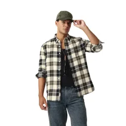 The Bear House Multi-Color Cotton Checked Slim Fit Shirt-picture-38