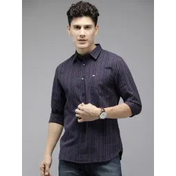 The Bear House Multicolor Slim Fit Striped Cotton Shirt-picture-25