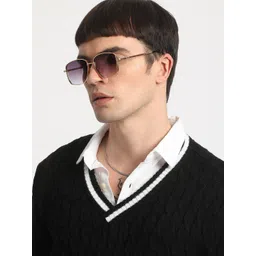 THE BEAR HOUSE Self Design V-Neck Wollen T-shirt-picture-29