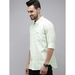 THE BEAR HOUSE Slim Fit Tartan Checks Checked Pure Cotton Casual Shirt-picture-26