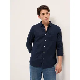 THE BEAR HOUSE Spread Collar Slim Fit Lyocell Linen Casual Shirt-picture-29