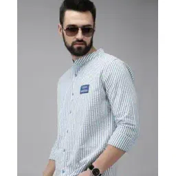 the bear house Striped Shirt with Patch Pocket-picture-18