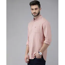 the bear house Striped Slim Fit Shirt with Button-Down Collar-picture-13
