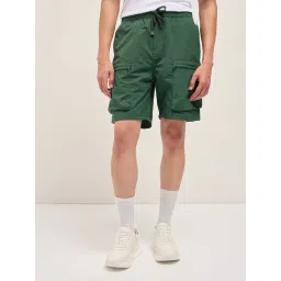 The Bear House Teal Regular Fit Solid Shorts-picture-31