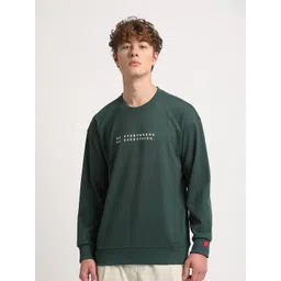 THE BEAR HOUSE Typography Printed Relaxed Fit Drop Shoulder Pullover-picture-28