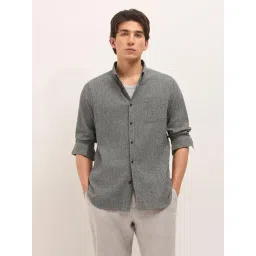The Bear House White Cotton Checked Regular Fit Shirt-picture-15