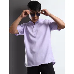 THE BEETEL HOUSE Mandarin Collar Cotton Kurta-picture-39