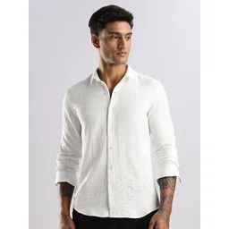 THE BEETEL HOUSE Men Air Linen Like Regular Slim Fit Casual Shirt-picture-18