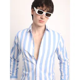 THE BEETEL HOUSE Men Premium Regular Fit Vertical Striped Cotton Casual Shirt-picture-16