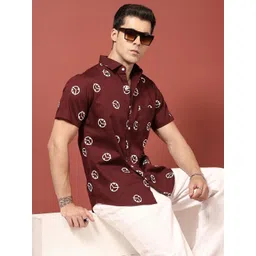THE BEETEL HOUSE Men Relaxed Printed Casual Shirt-picture-39