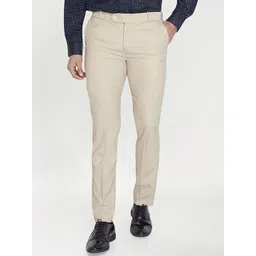 THE BEETEL HOUSE Men Relaxed Regular Fit Mid-Rise Formal Trousers-picture-33