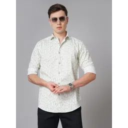 THE BEETEL HOUSE Men Standard Slim Fit Spread Collar Abstract Printed Cotton Casual Shirt-picture-12