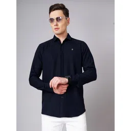 THE BEETEL HOUSE Men Standard Slim Fit Spread Collar Solid Cotton Casual Shirt-picture-21