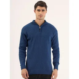 THE BEETEL HOUSE Men Striped Half Ziper Pullover-picture-32