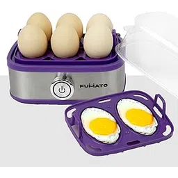 The Better Home FUMATO Eggwhiz 2 in 1 Egg Boiler |210 W |Boil 6 eggs |Poach 2eggs |3 Boiling Modes |Stainless Steel Body & Transparent lid |Automatic Turn-Off |1 Year Warranty |Purple haze-picture-12