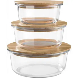 The Better Home Glass Container Set | Airtight & Leak Proof | Food Storage | Office/School | 3 Sizes (400ml 650ml 950ml)-picture-29