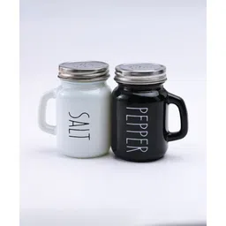 The Better Home Glass Sand Pepper Shaker Set - 2-Pack | White & Black | Dispenser Bottles for Spicier Cooking!-picture-31