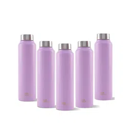 The Better Home Purple Set of 5 Stainless Steel Solid Water Bottle-picture-12