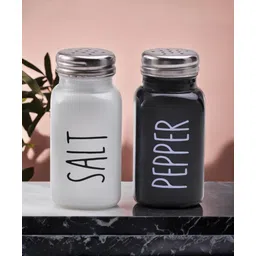 The Better Home Salt & Pepper Shakers - White & Black | 2 Shakers | Dispenser | Glass Bottles-picture-30
