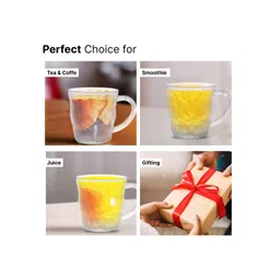 The Better Home Transparent 6 Pieces Glass Cups 280 ml image 4