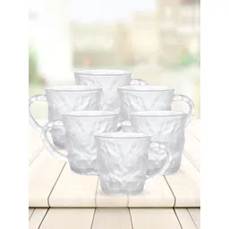 The Better Home Transparent 6 Pieces Glass Cups 280 ml image 1