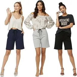 the blazze Clothing Accessories Women Lingerie Nightwear Sleep Lounge Wear Lounge Shorts R001 VBY28 Black Grey Navy Parent-picture-37