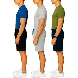the blazze Men's Cotton Casual Night Zip Pocket Bermuda Shorts Man Men Combo Pack of 3 R001 VB4 Parent-picture-19