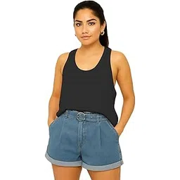 the blazze Rib Camisole with Adjustable Straps - Women's Sleeveless Tank Top for All-Day Comfort 1005 NB9 Parent-picture-21