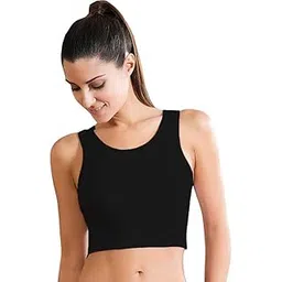 the blazze Women's Basic Sexy Strappy Sleeveless Racerback Camisole Crop Top-picture-16