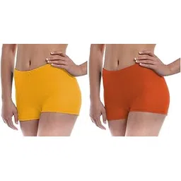 the blazze Women's Seamless Spandex Boyshort Underskirt Pant Short Leggings Pack of 2-picture-31