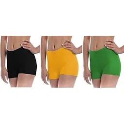 the blazze Women's Seamless Spandex Boyshort Underskirt Pant Short Leggings Pack of 3-picture-52