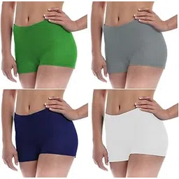 the blazze Women's Seamless Spandex Boyshort Underskirt Pant Short Leggings Pack of 4-picture-22