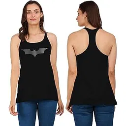 the blazze Women's Cotton Printed Sleeveless Racerback Dry Fit Sportswear Breathable Moisture Wicking Atheletic Vest Tank Top L33 Product Code (Size, Colour) image 1