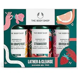 The Body Shop British Rose Pink Grapefuit and Strawberry Shower Gel Gift Set 1 Pack-picture-52