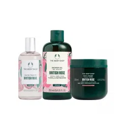 The Body Shop British Rose Shower Gel, Body Yogurt & Eau De Toilette Combo-picture-24