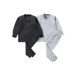 The Boo Boo Club Boys Pack of 2 Striped Cotton Thermal Set-picture-24