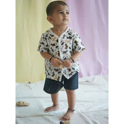 The Boo Boo Club Unisex Kids Printed Shirt with Shorts-picture-21